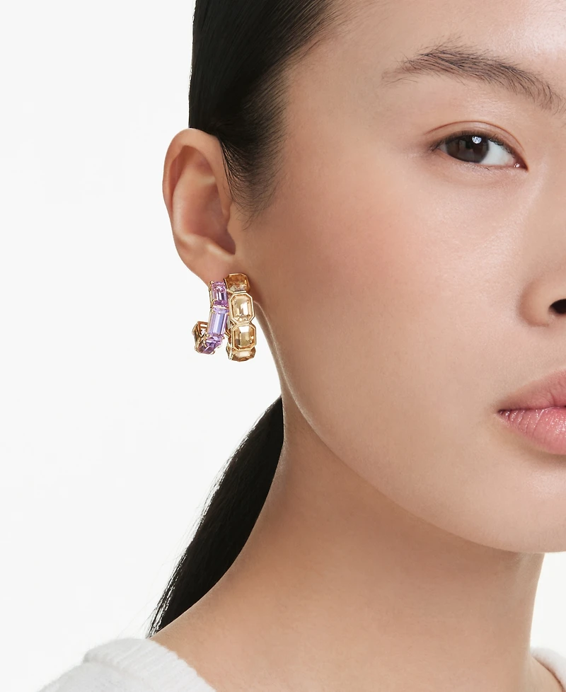 Swarovski Millenia Gold-Tone Plated Hoop Earrings