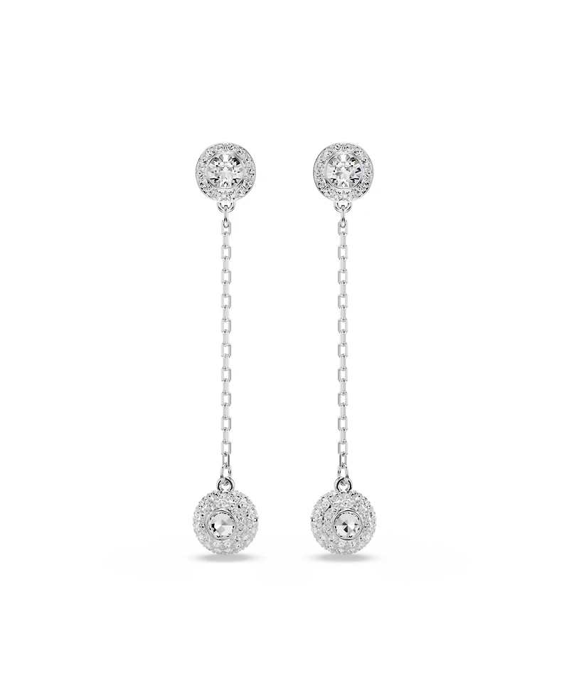 Swarovski Una Angelic Rhodium Plated Drop Earrings