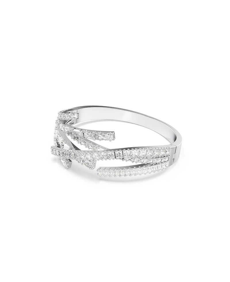 Swaroski Matrix Rhodium Plated Bangle