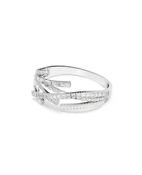 Swaroski Matrix Rhodium Plated Bangle