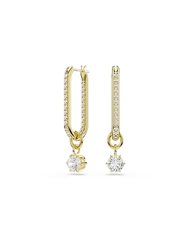 Swarovski Constella Gold-Tone Plated Drop Earrings