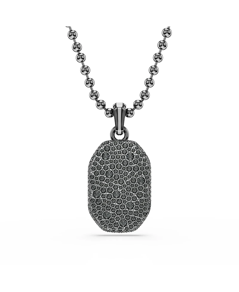 Swarovski Dextera Octagon Ruthenium Plated Pendant Necklace