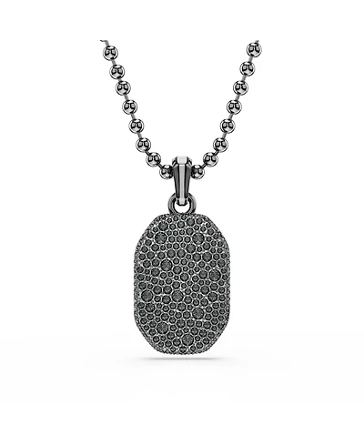 Swarovski Dextera Octagon Ruthenium Plated Pendant Necklace