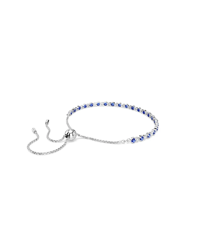 Swaroski Matrix Rhodium Plated Tennis Bracelet