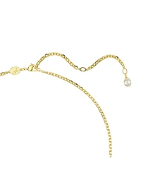 Swarovski Gema Gold-Tone Plated Brooch anf Pendant Necklace