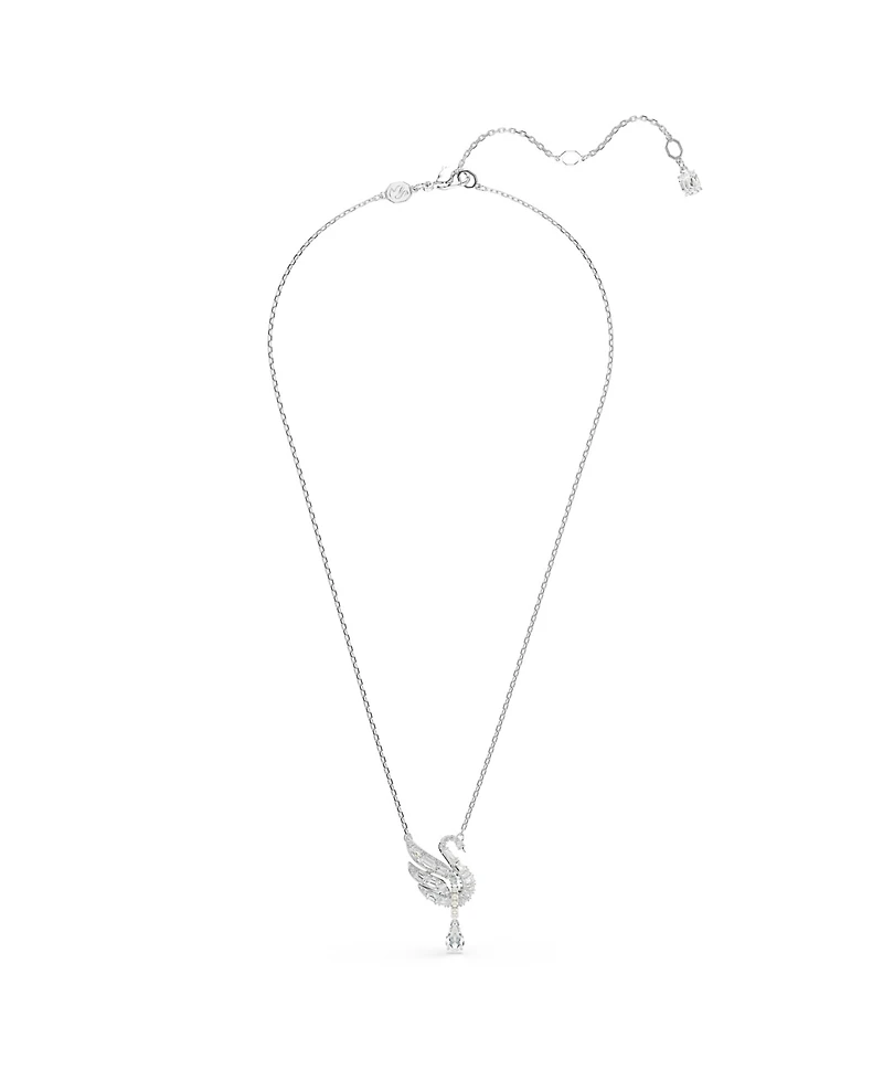 Swarovski Swan Vienna Rhodium Plated Pendant Necklace
