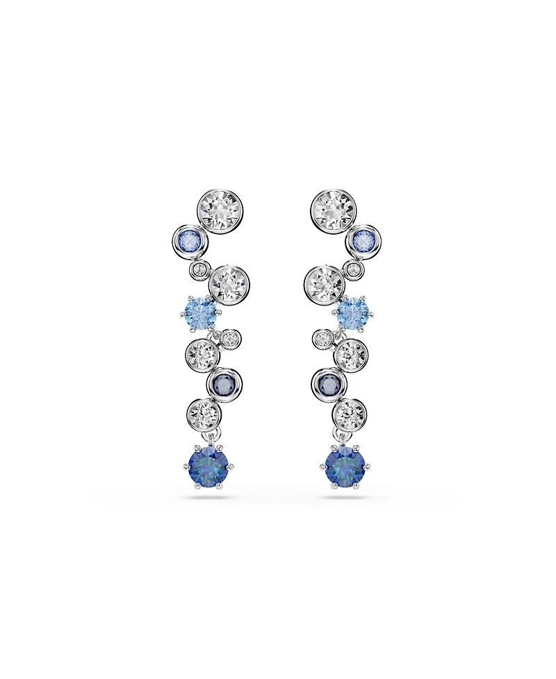 Swarovski Constella Rhodium Plated Drop Earrings