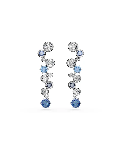 Swarovski Constella Rhodium Plated Drop Earrings