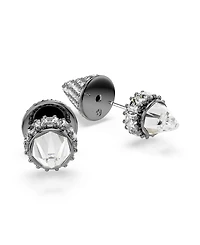 Swarovski Sublima Ruthenium Plated Stud Earrings