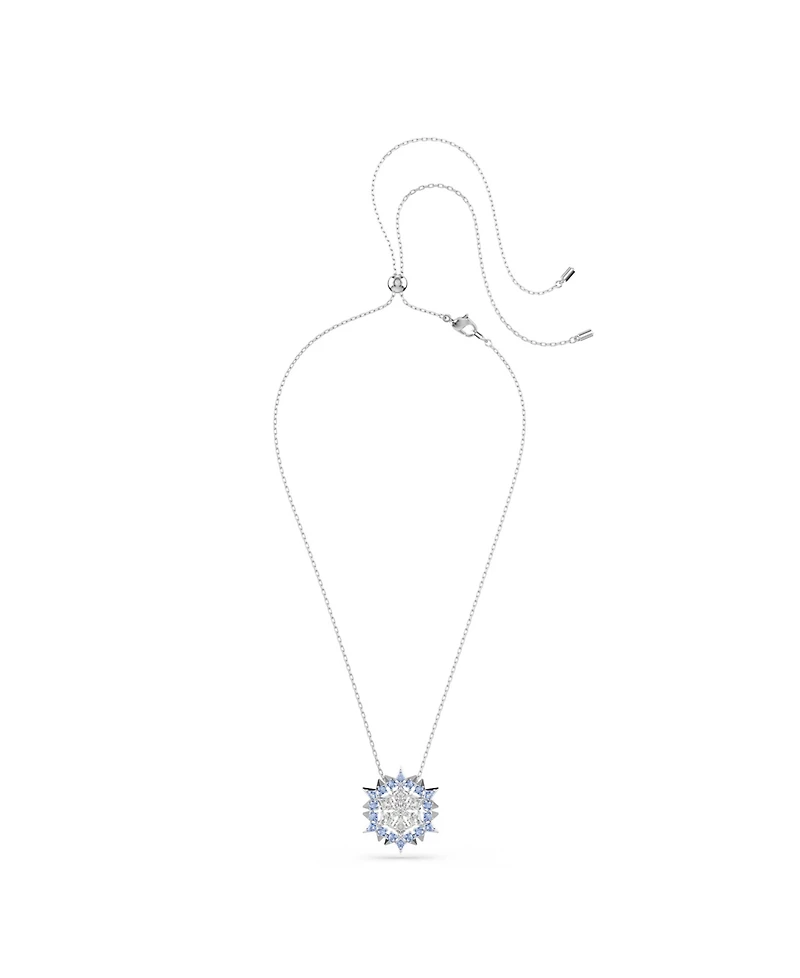 Swarovski Magic Rhodium Plated Brooch and Pendant Necklace