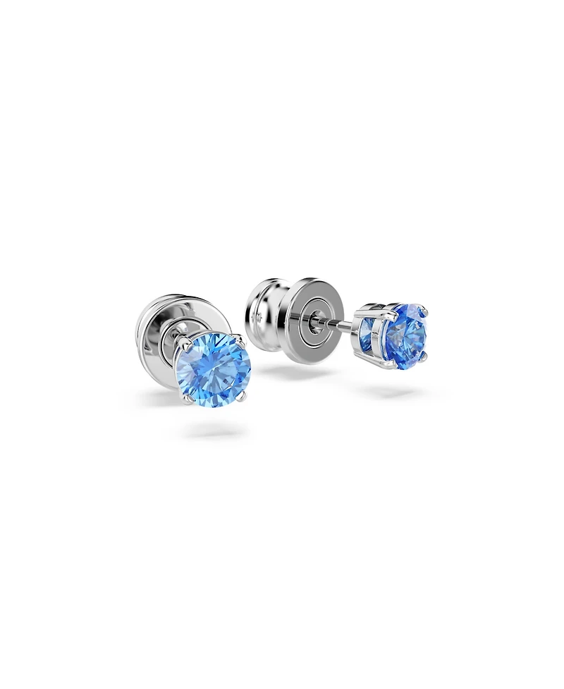 Swarovski Stilla Attract Rhodium Plated Stud Earrings