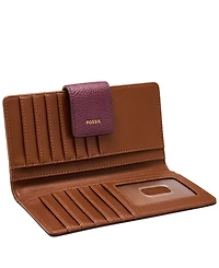 Fossil Logan Leather Rfid Tab Clutch Wallet