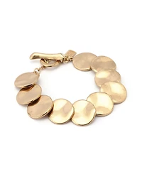 Robert Lee Morris Soho Gold Heirloom Charms Disc Bracelet