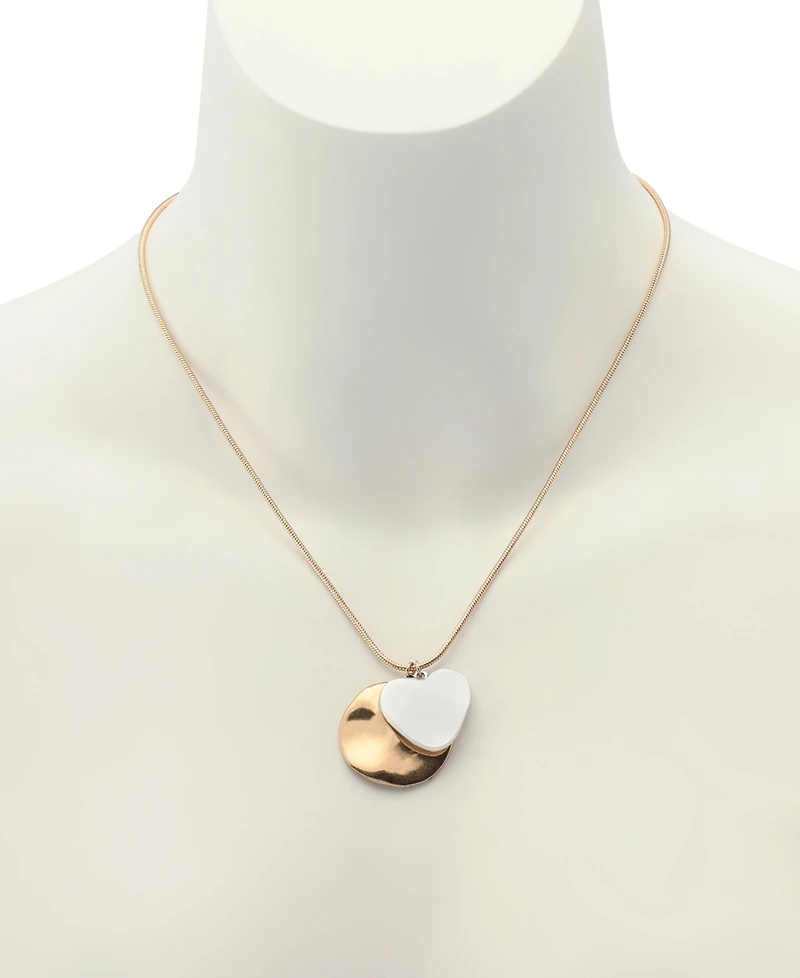 Robert Lee Morris Soho Gold Heirloom Charms Mixed Coin Pendant Necklace