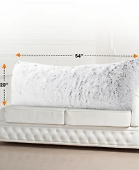 Cheer Collection Faux Fur Body Pillow, 20" x 54"