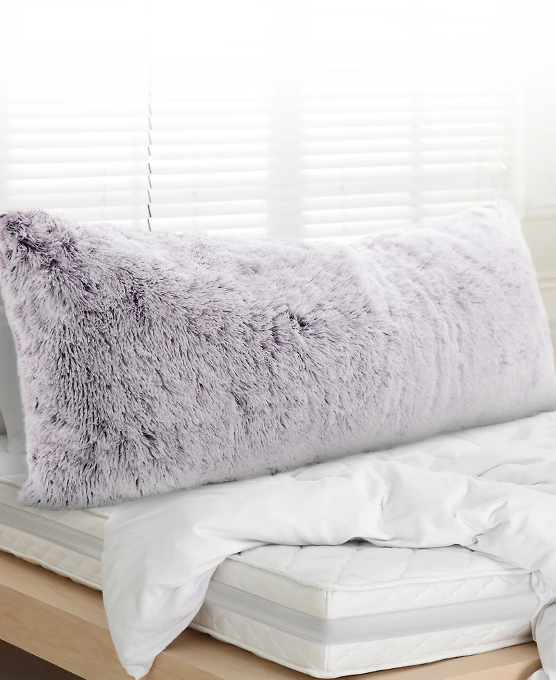 Cheer Collection Faux Fur Body Pillow, 20" x 54"