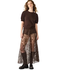 Steve Madden Women's Gisela Pull-On Maxi Skirt