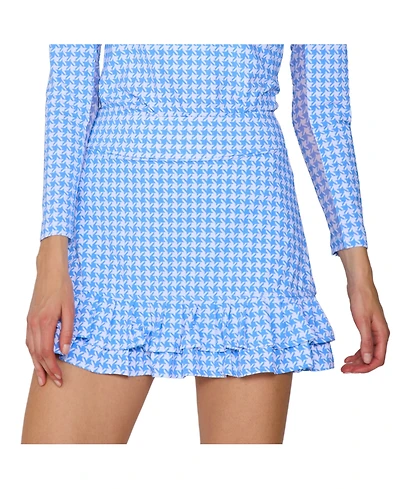 G Lifestyle Clothing Women's Double Ruffle Skort