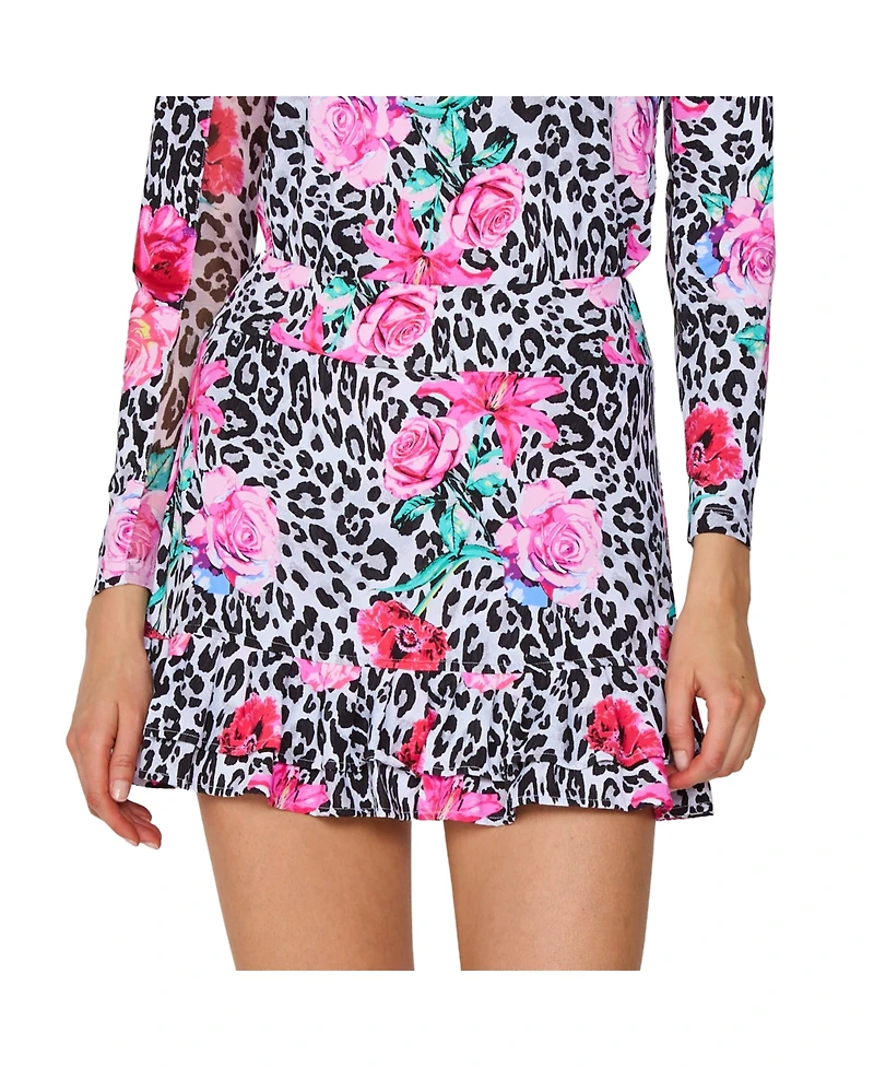 G Lifestyle Clothing Women's Double Ruffle Skort