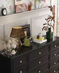 Homsee 12-Drawer Modern European Style Chest,Makeup Table,Dresser Cabinet