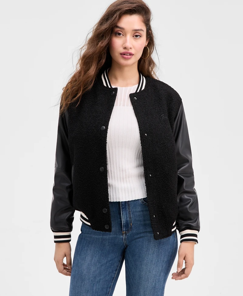 Guess Women's Danielle Collegiate Bomber Jacket