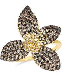 Le Vian Chocolate Ombre Diamond Ring (1.11 ct. t.w.) in 14K Honey Gold