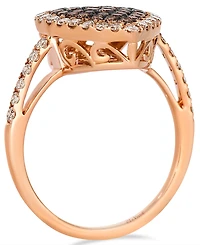 Le Vian Chocolate Ombre Diamond Ring (1.14 ct. t.w.) in 14K Strawberry Gold