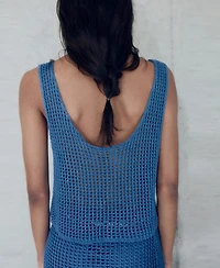 Mango Women's Knitted Crop Top