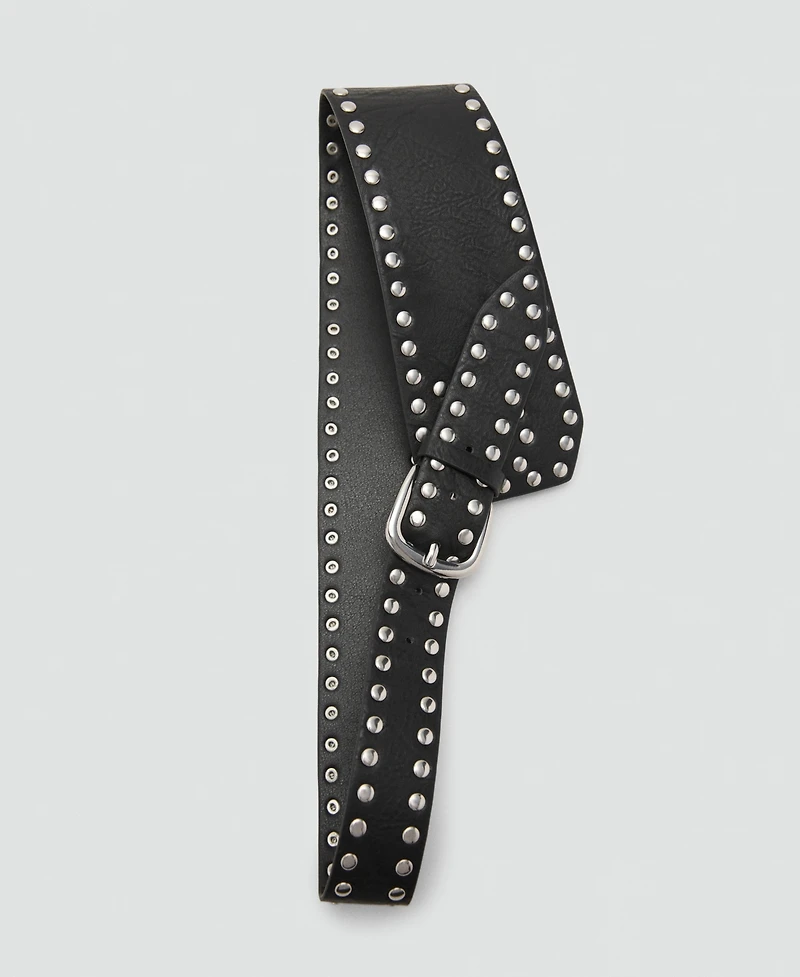 Mango Women's Studded Waist Belt