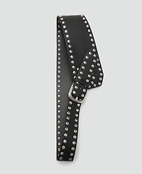 Mango Women's Studded Waist Belt