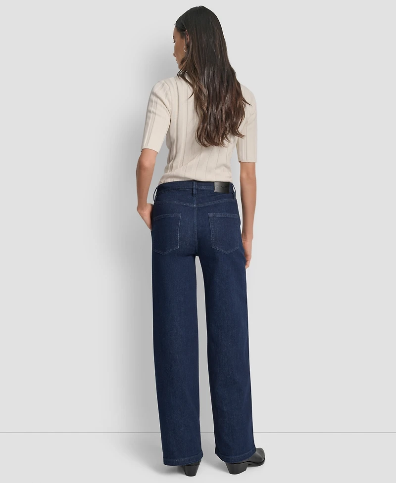 Dkny Jeans Petite High-Rise Tailored Trouser