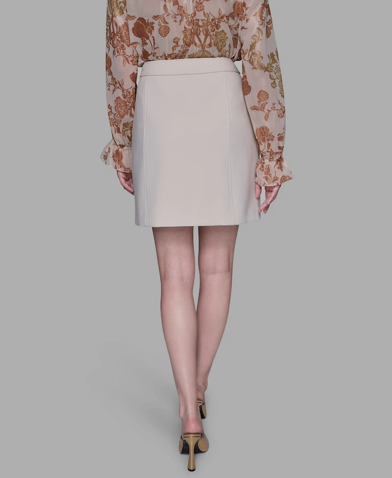 Karl Lagerfeld Paris Women's Button Detail Skirt