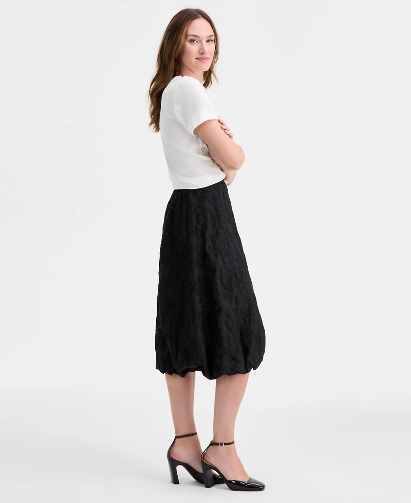 On 34th Women's Floral Jacquard Organza Bubble Skirt, Macy's Exclusive