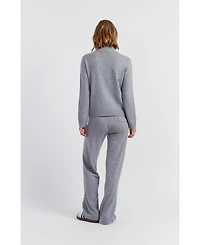 Chinti & Parker Women's Wool-Cashmere Snoopy Ski Zip Sweater