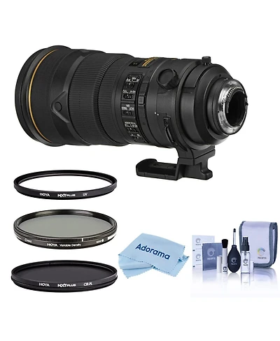 Nikon 300mm f/2.8G Ed-if Ii Af-s Nikkor Vr-ii Lens, Bundle with Hoya 52mm Uv+Cpl+Vnd Filter Kit, Cleaning Kit, Cloth