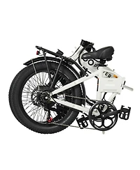GoPowerBike GoExpress V2 Folding Electric Bike 20mph Max Speed & 750W Motor | White