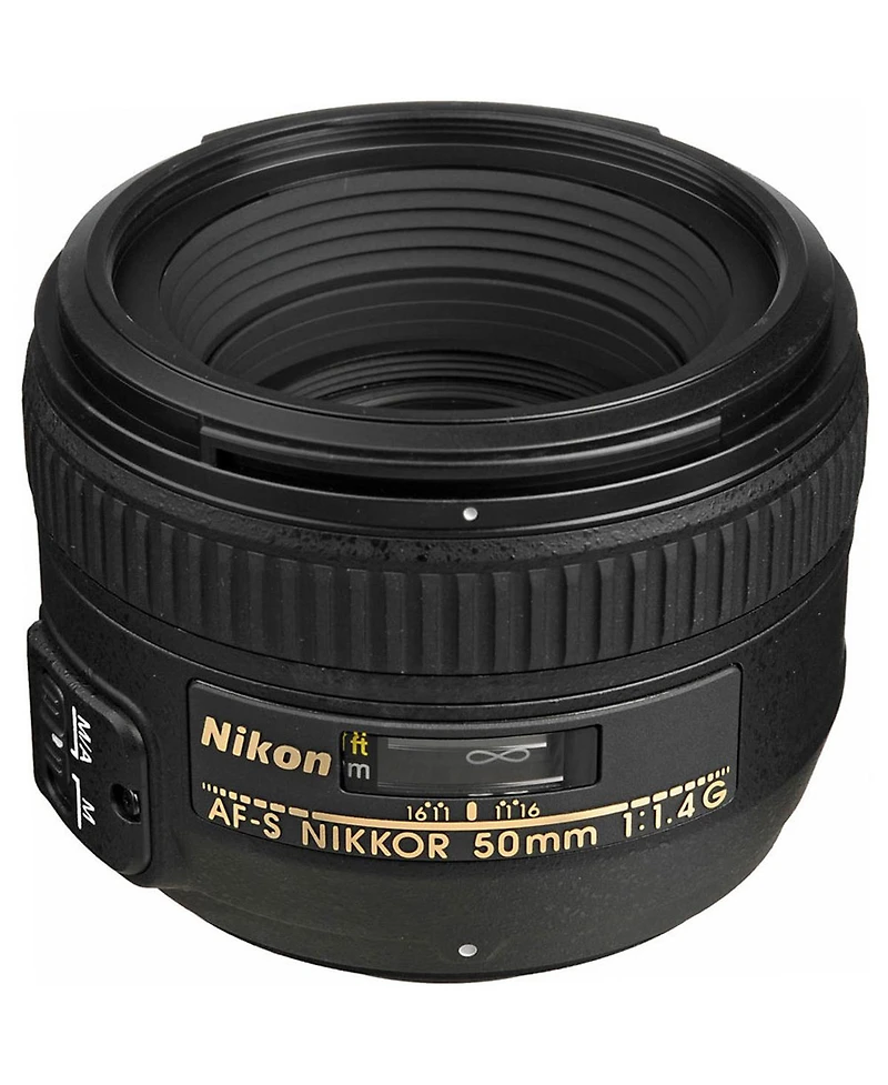 Nikon 50mm f/1.4G Af-s Nikkor Lens, Bundle with ProOptic 58mm Filter Kit, Lens Case, Lens Cleaner, Cleaning Kit, Lens Cap Tether