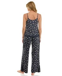Roudelain Women's 2-Piece Pull On Cami Top and Pants Set