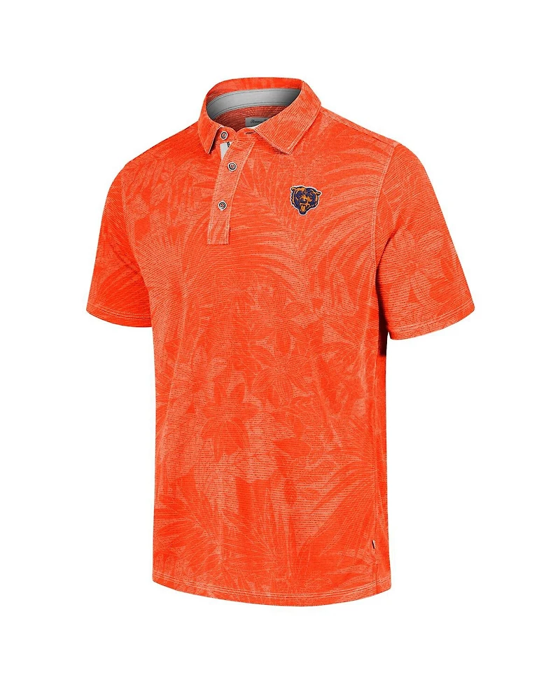 Tommy Bahama Men's Orange Chicago Bears Big Tall Santiago Paradise Polo Shirt