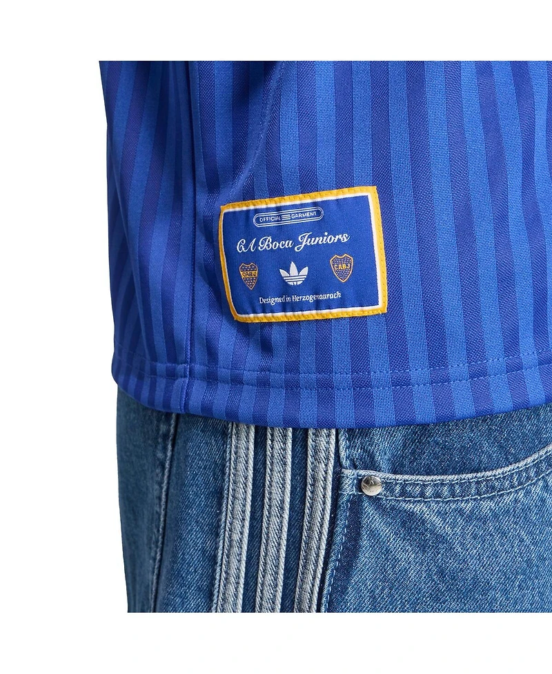 Adidas Men's and Women's Blue Boca Juniors Terrace Icons Jersey