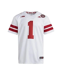 Adidas Men's 1 White Nebraska Huskers Premier Jersey