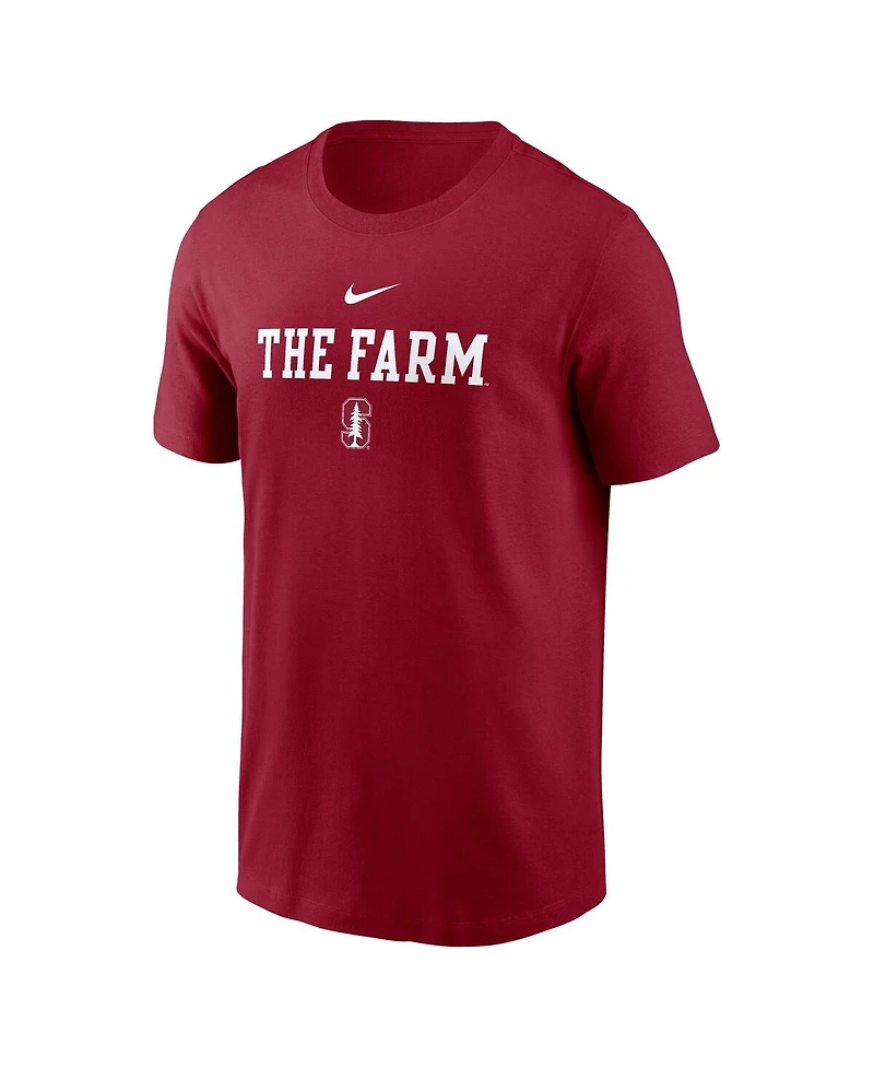 Nike Men's Cardinal Stanford 2-Hit Stacked T-Shirt