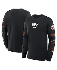Fanatics Men's Black New York Islanders Boxed Legacy Long Sleeve T-Shirt