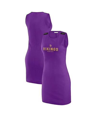 Wear by Erin Andrews Women's x Gracie Hunt Purple Minnesota Vikings Ribbed Tank Dress