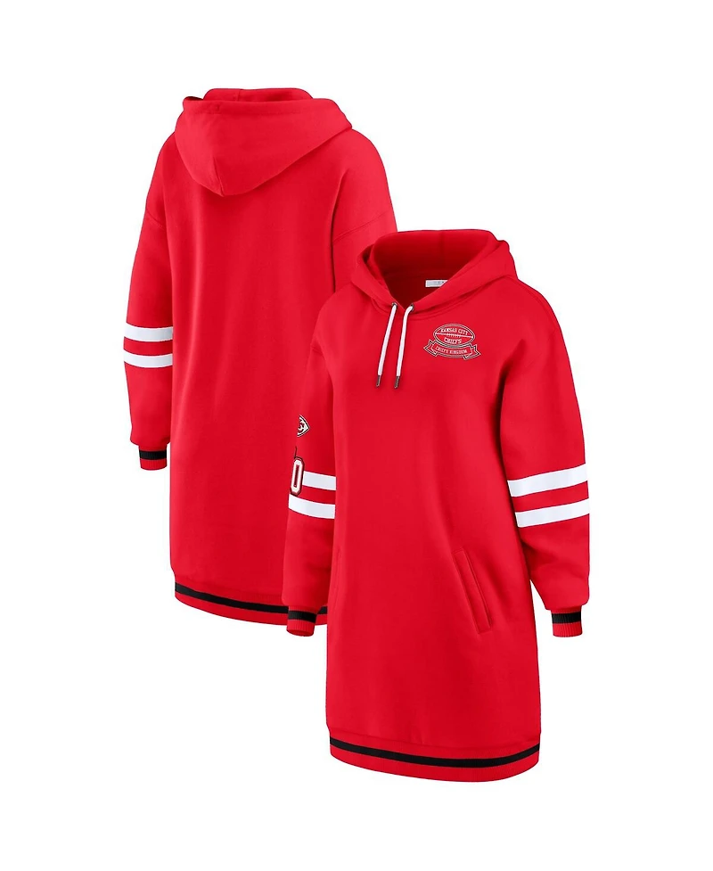 Wear by Erin Andrews Women's Red Kansas City Chiefs Hoodie Dress