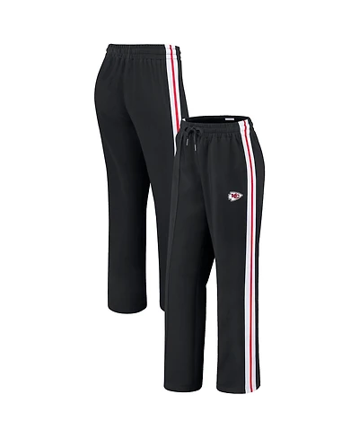 Wear by Erin Andrews Women's Black Kansas City Chiefs Color-Block Straight Leg Pants