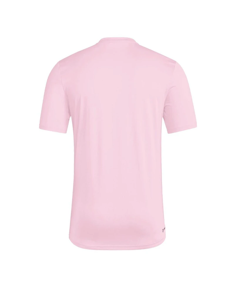 Adidas Men's Light Pink Inter Miami Cf 2025 Club World Cup Pre-Game T-Shirt