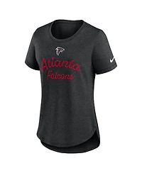 Nike Women's Black Atlanta Falcons Script Tri-Blend T-Shirt