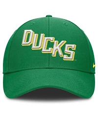 Nike Men's Green Oregon Ducks Slanted Primetime Rise Performance Adjustable Hat