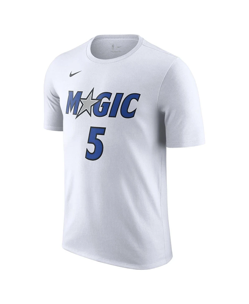 Nike Men's Paolo Banchero White Orlando Magic Association Edition Name Number T-Shirt